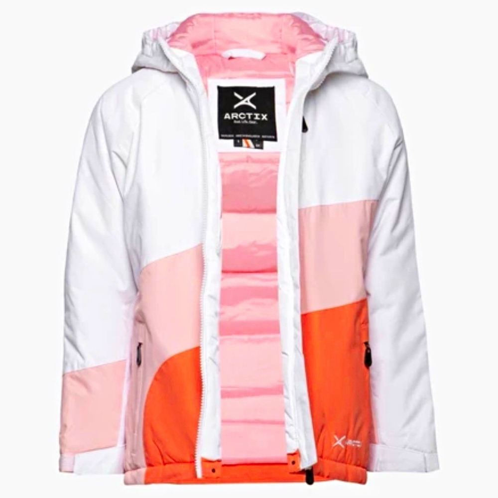 NEW Arctix Kids Frost Insulated Jacket White/Pink/Orange 3T